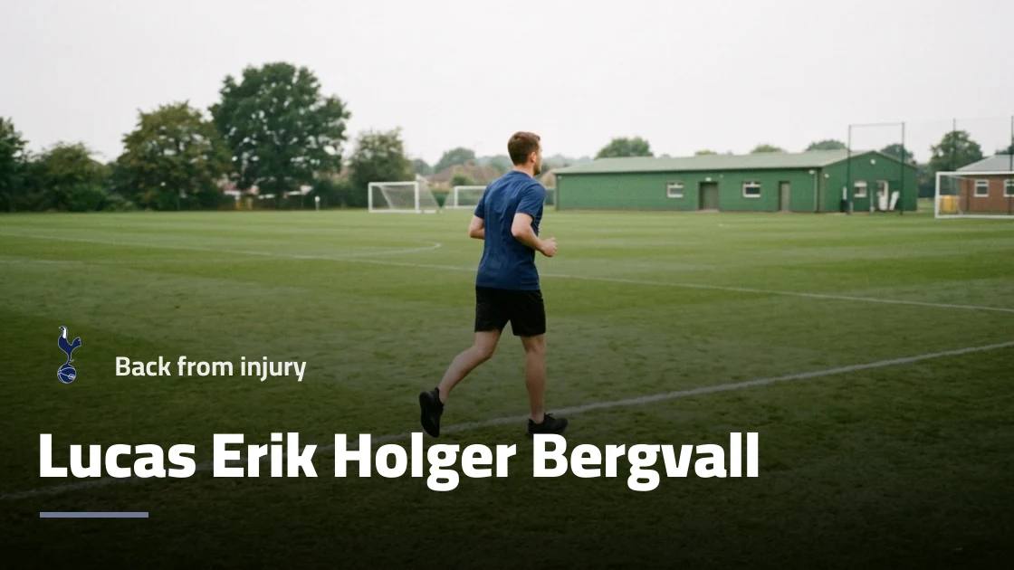 Bergvall returns to Tottenham training after knee injury absence
