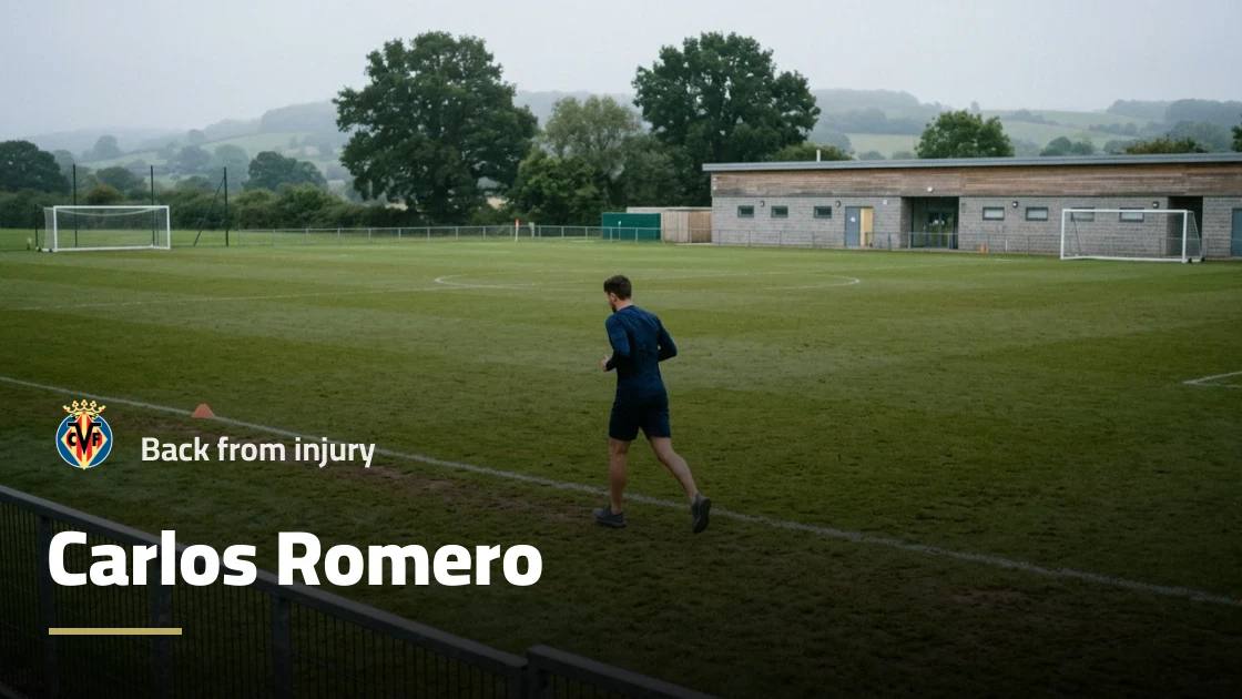 Carlos Romero returns to training with Villarreal after injury