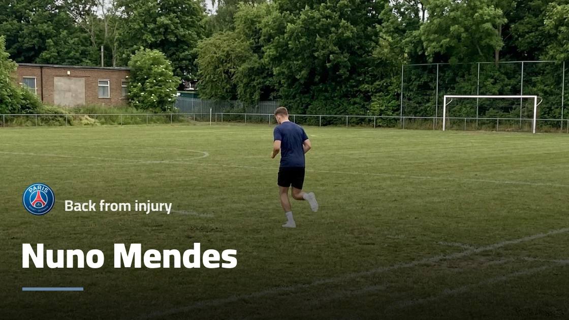 Nuno Mendes recovers from muscle injury and returns to Paris Saint Germain squad