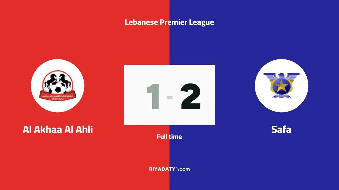 Mohammad Kadouh leads Safa to comeback win over Al Akhaa Al Ahli 2-1