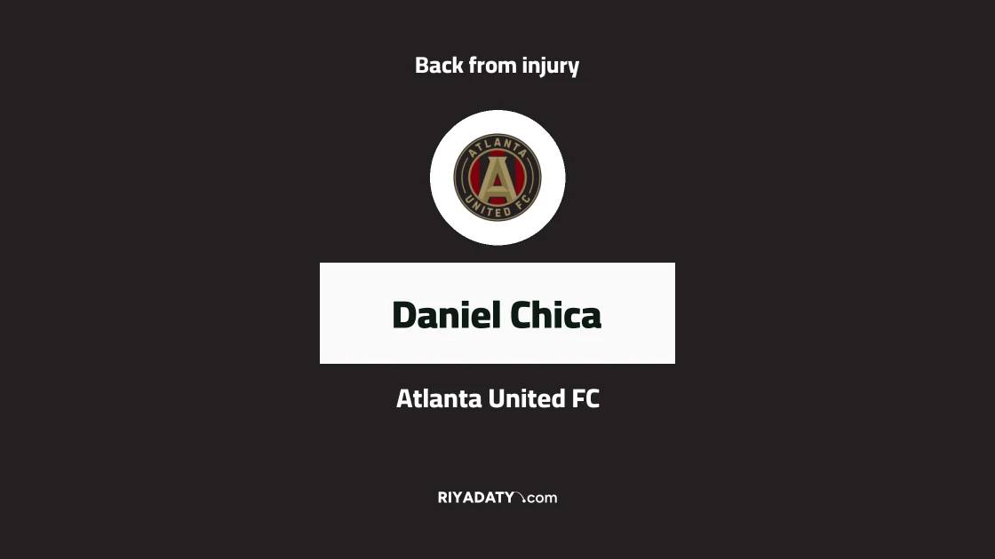 Chica returns to training with Atlanta United after recovering from knee injury