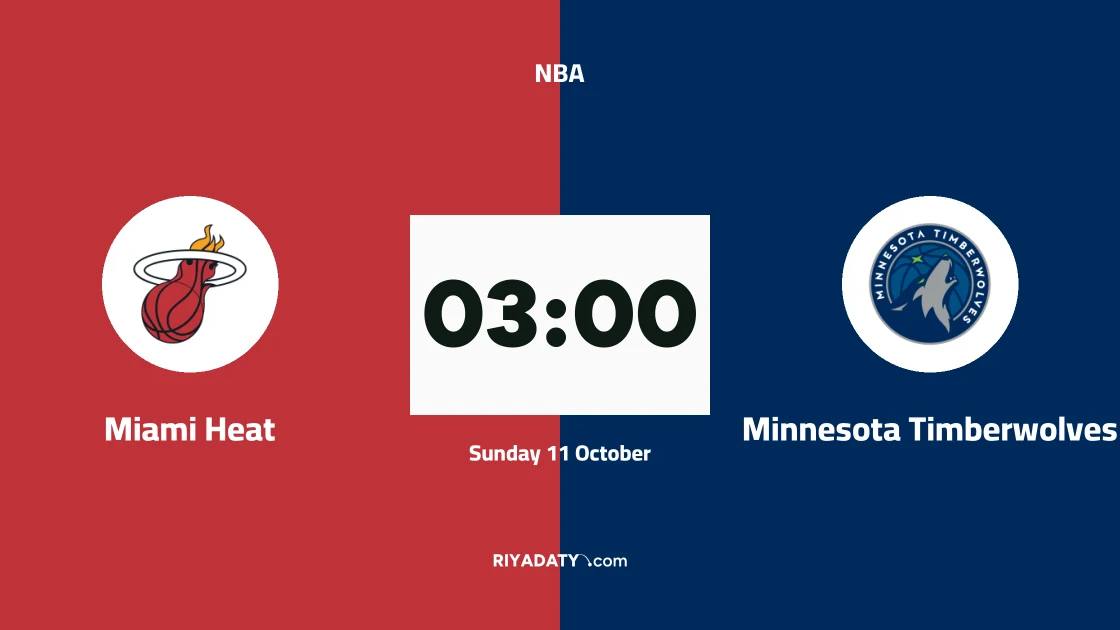Miami Heat host Minnesota Timberwolves in the NBA