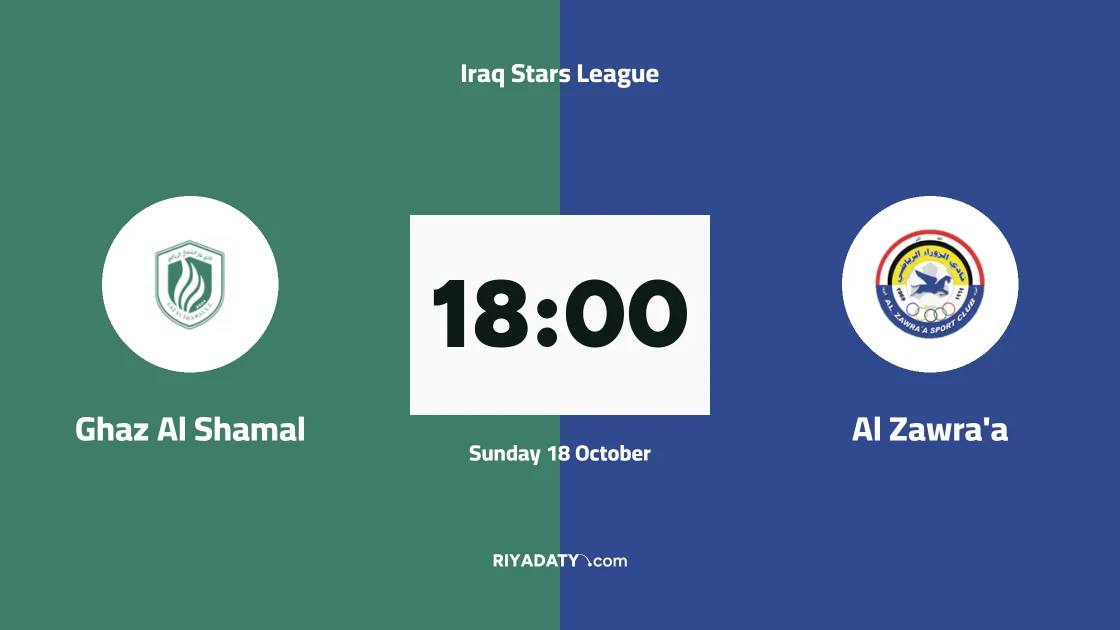 Ghaz Al Shamal host Al Zawra'a in matchday 10 of the Iraq Stars League
