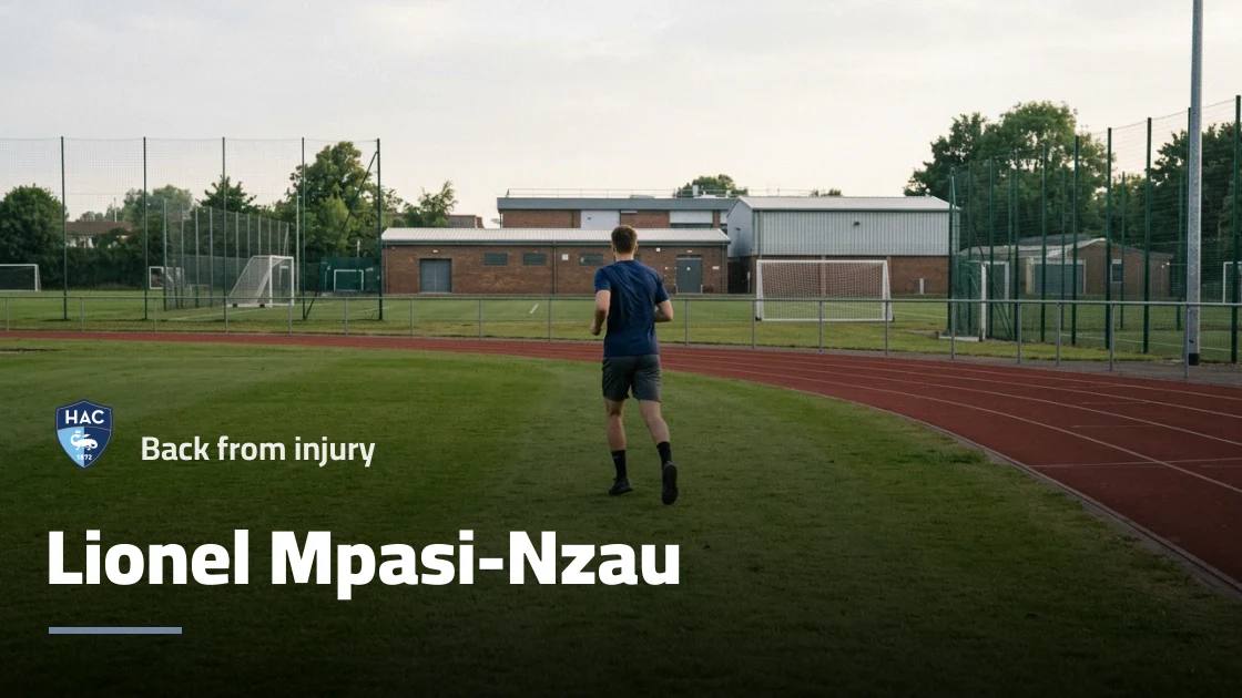 Mpasi-Nzau returns to training with Le Havre after Achilles tendon injury absence