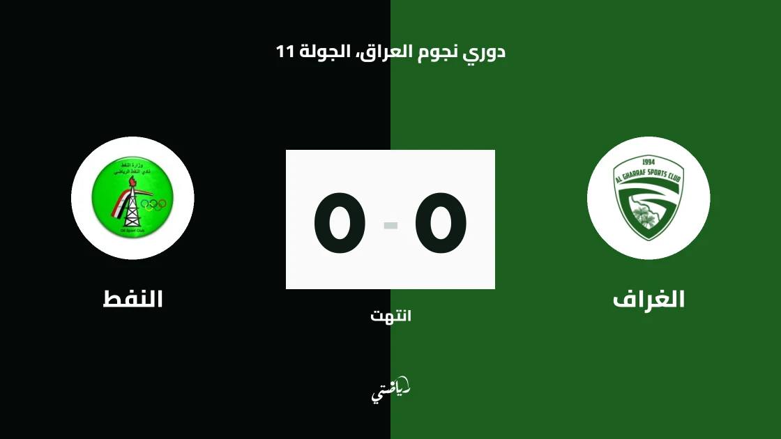 تعادل سلبي بين الغراف والنفط في الجولة 11 من دوري نجوم العراق