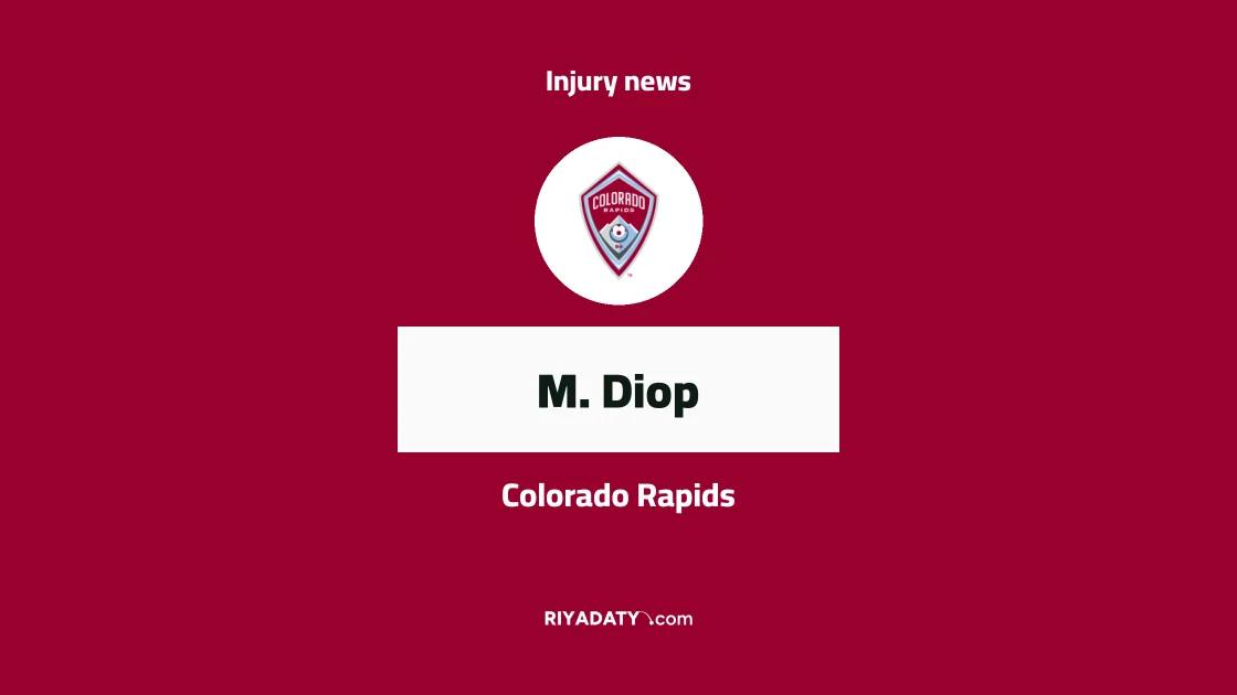 Diop out of Colorado Rapids squad due to knee injury