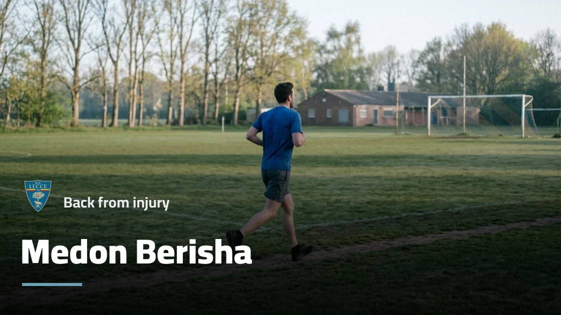 Medon Berisha returns to training with Lecce after recovering from thigh injury