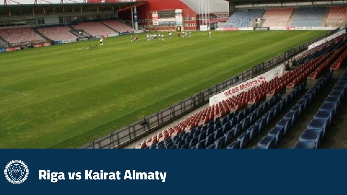 Riga and Kairat Almaty draw 1-1 in the first round of the UEFA Conference League