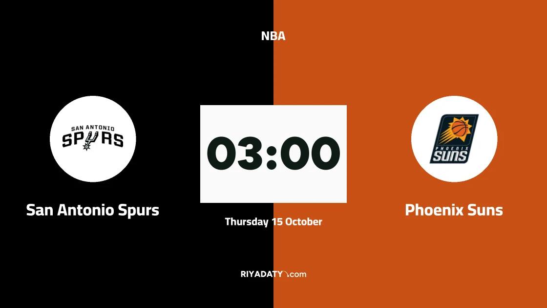 San Antonio Spurs host Phoenix Suns in the NBA