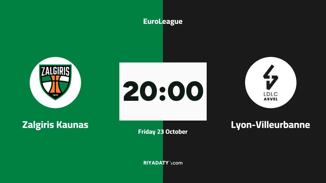 Zalgiris Kaunas host Lyon-Villeurbanne in Round 7 of the EuroLeague basketball competition