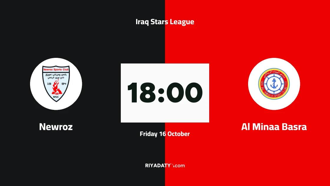 Newroz host Al Minaa Basra in round 10 of Iraq Stars League