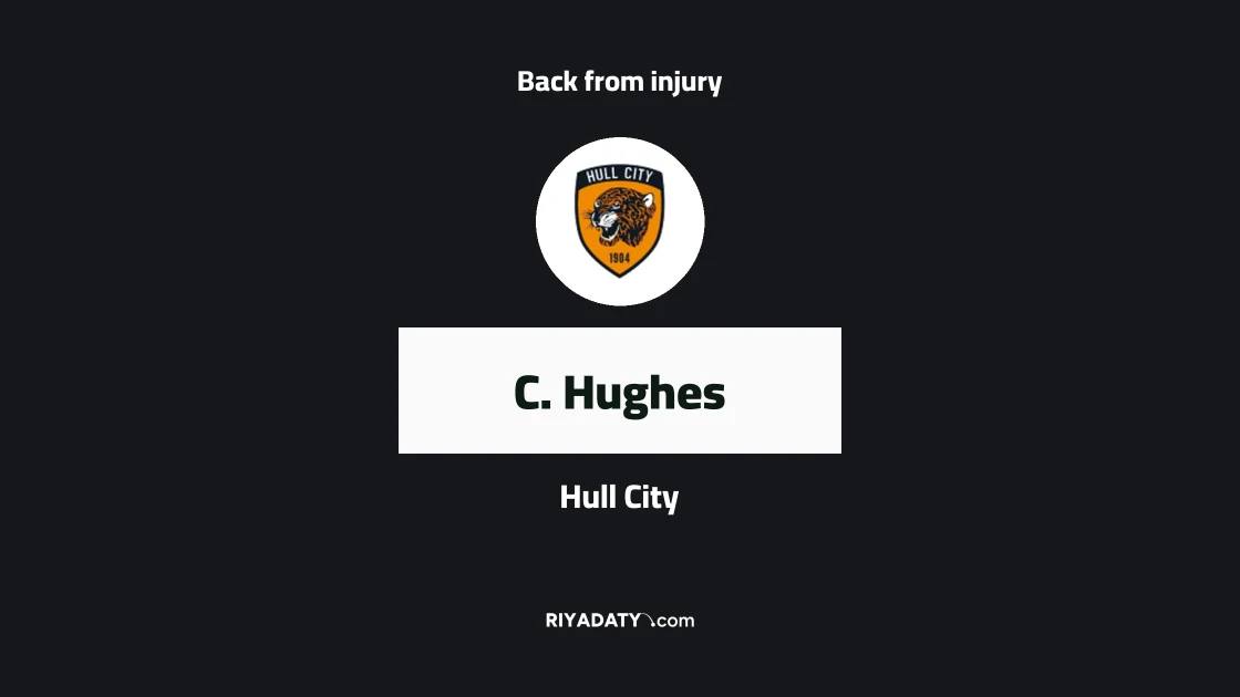 Hughes returns to training with Hull City after recovering from thigh injury