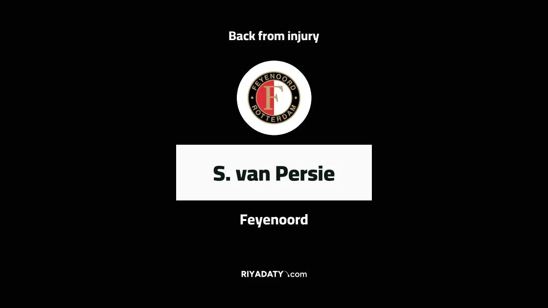 Van Persie returns to full fitness with Feyenoord after injury absence