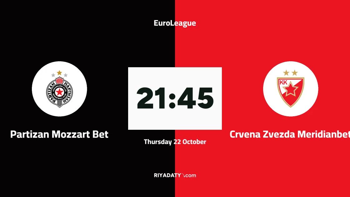 Partizan Mozzart Bet host Crvena Zvezda Meridianbet in Round 7 of the EuroLeague