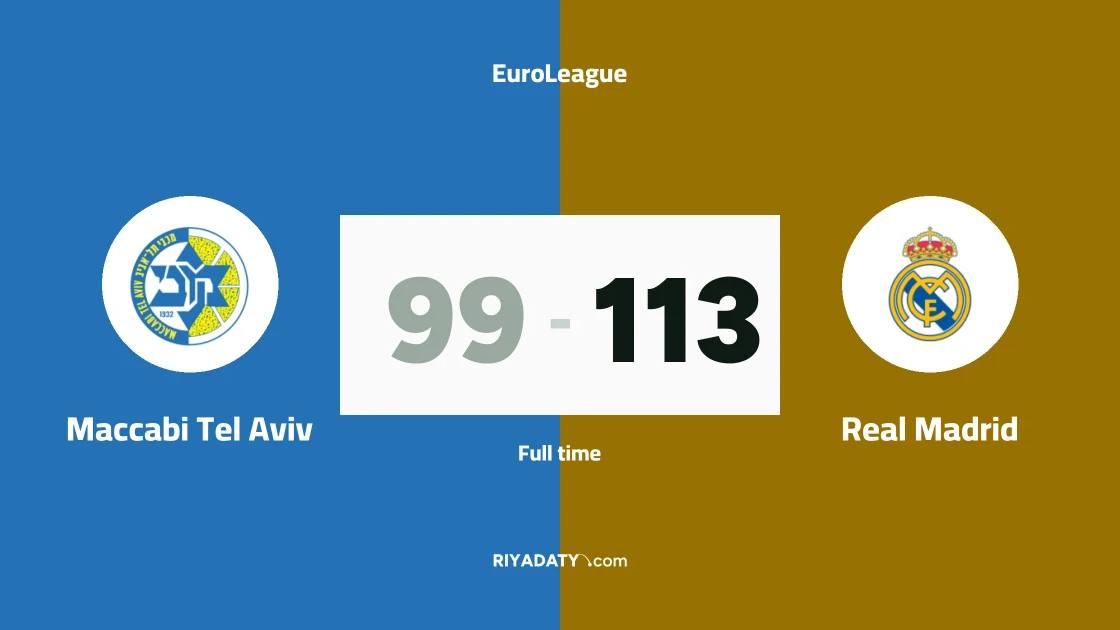 Real Madrid secure fourth straight EuroLeague win against Maccabi Tel Aviv