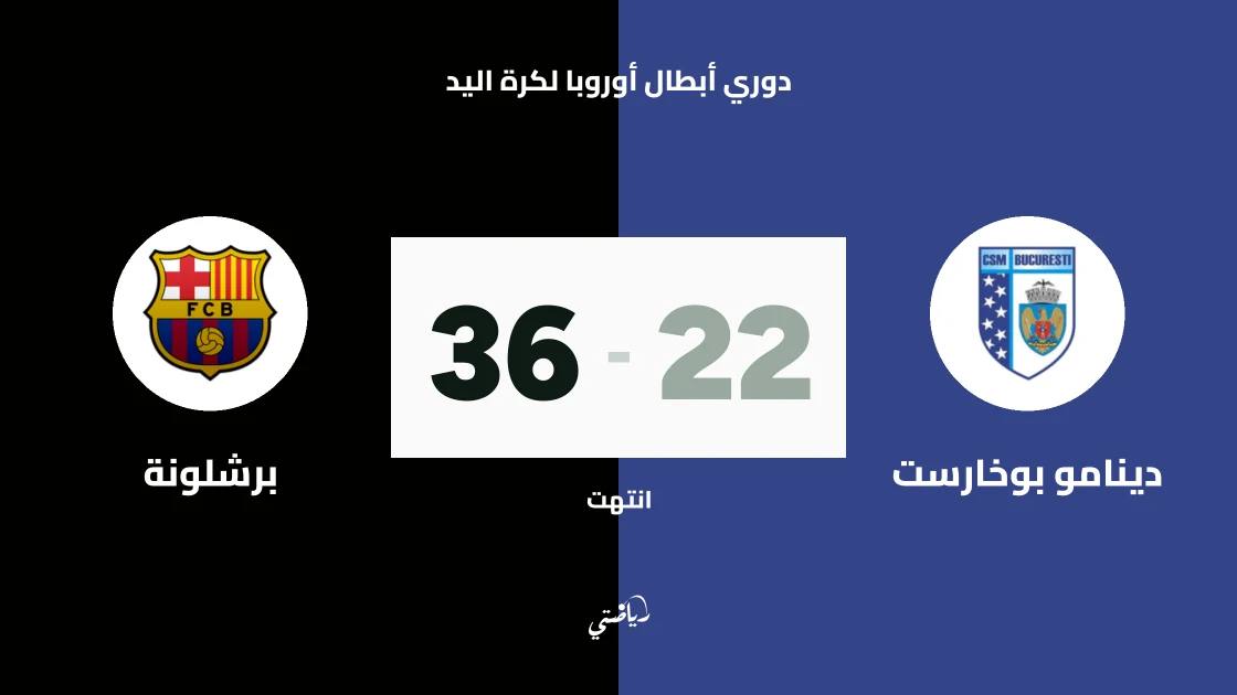 برشلونة يسحق دينامو بوخارست 36-22 في دوري أبطال أوروبا لكرة اليد