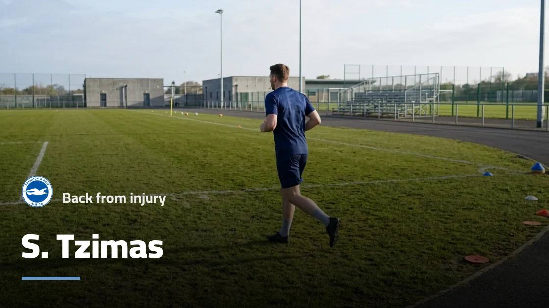 Tzimas returns to Brighton squad after recovering from knee injury