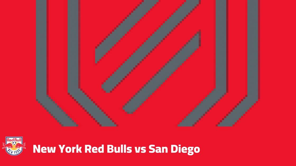 New York Red Bulls to host San Diego in Matchday 28 of MLS