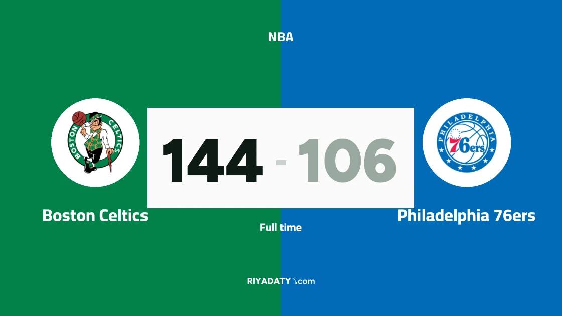 Boston Celtics crush Philadelphia 76ers 144-106 in the NBA