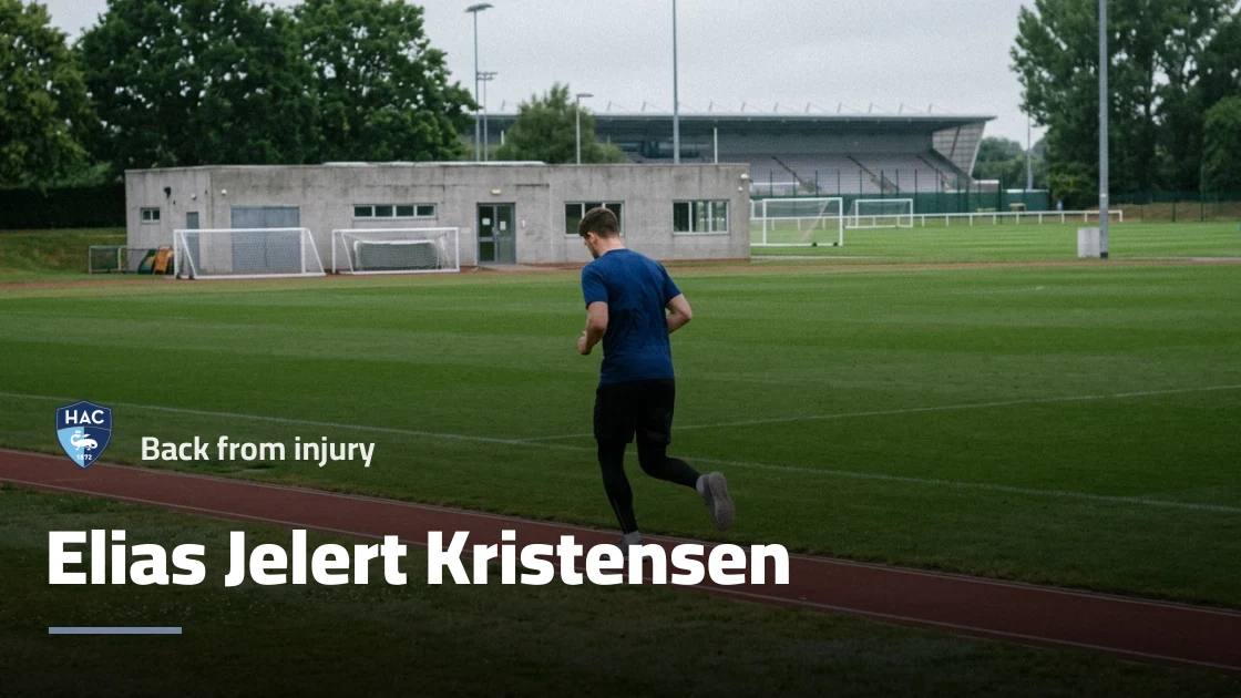 Elias Jelert Kristensen returns to action with Le Havre after injury