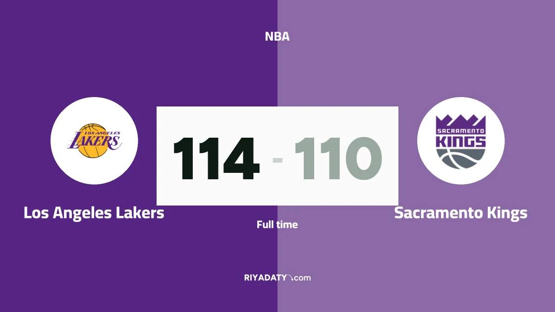 Lakers beat Sacramento Kings 114-110 in the NBA