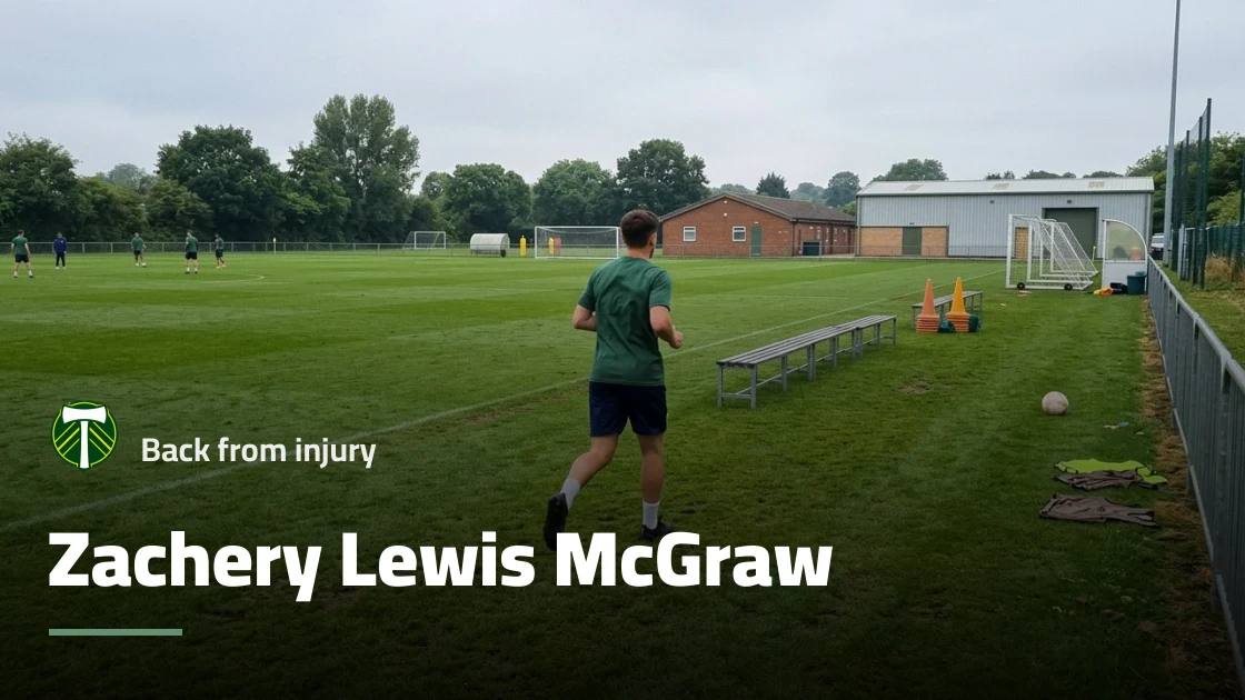Zachery Lewis McGraw returns to training with Portland Timbers after back injury