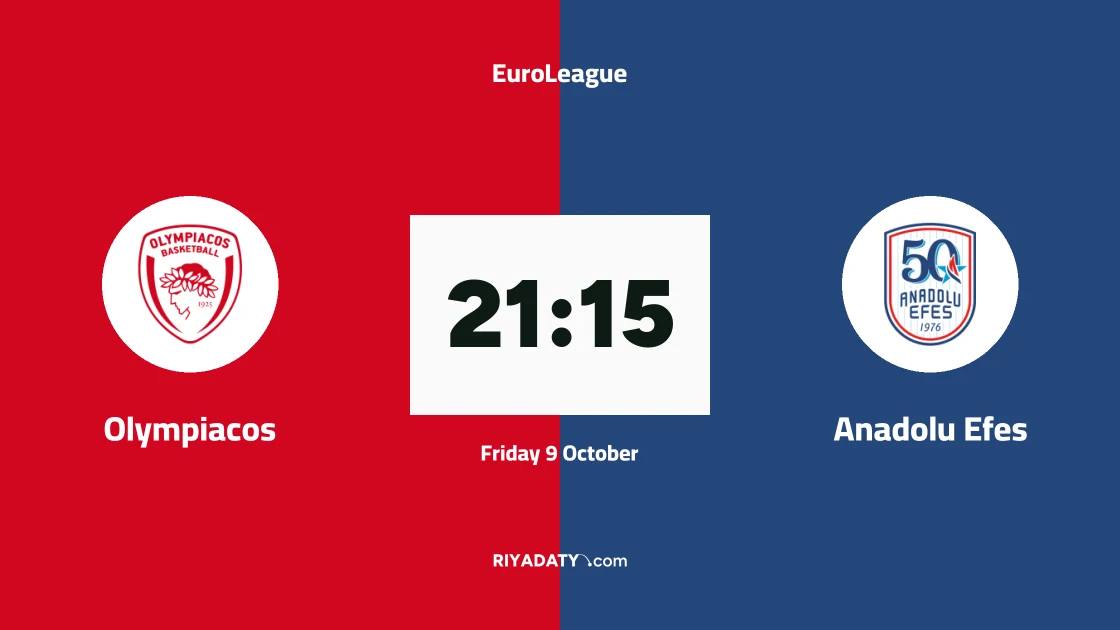 Olympiacos host Anadolu Efes in Matchday 4 of the EuroLeague