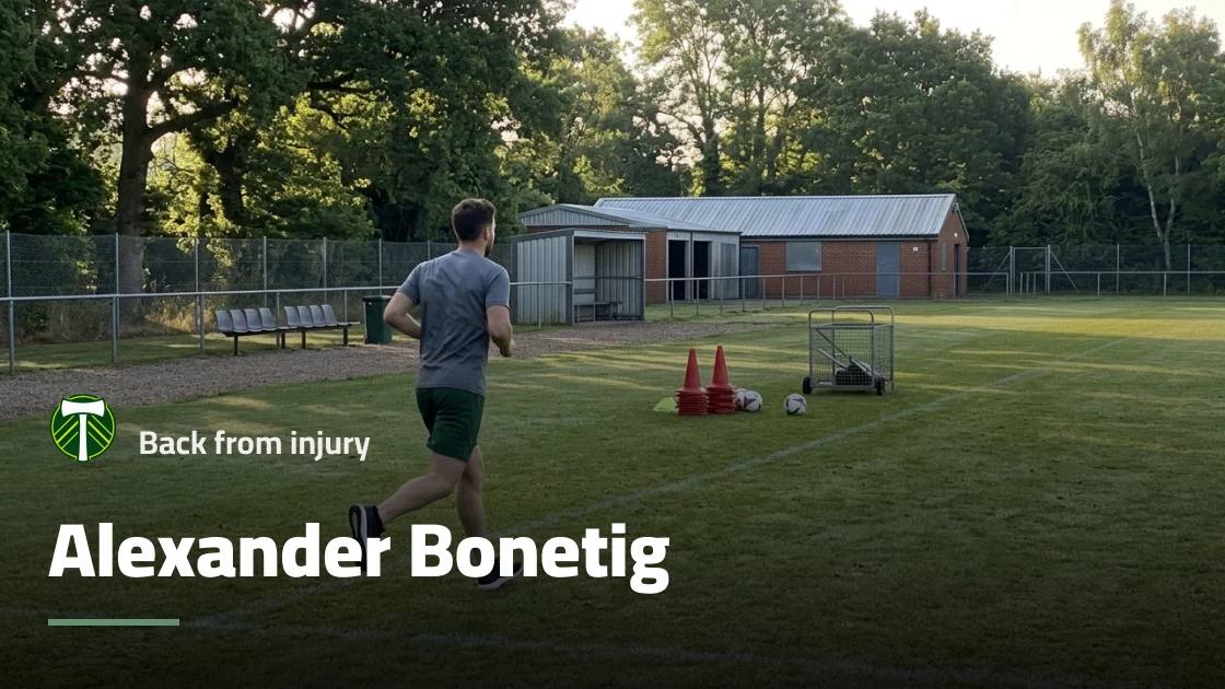 Bonetig returns to training with Portland Timbers after short absence due to shoulder injury