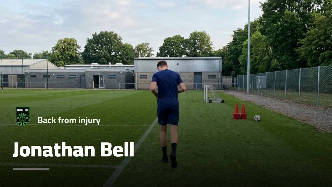 Jonathan Bell returns to training with Austin after injury absence
