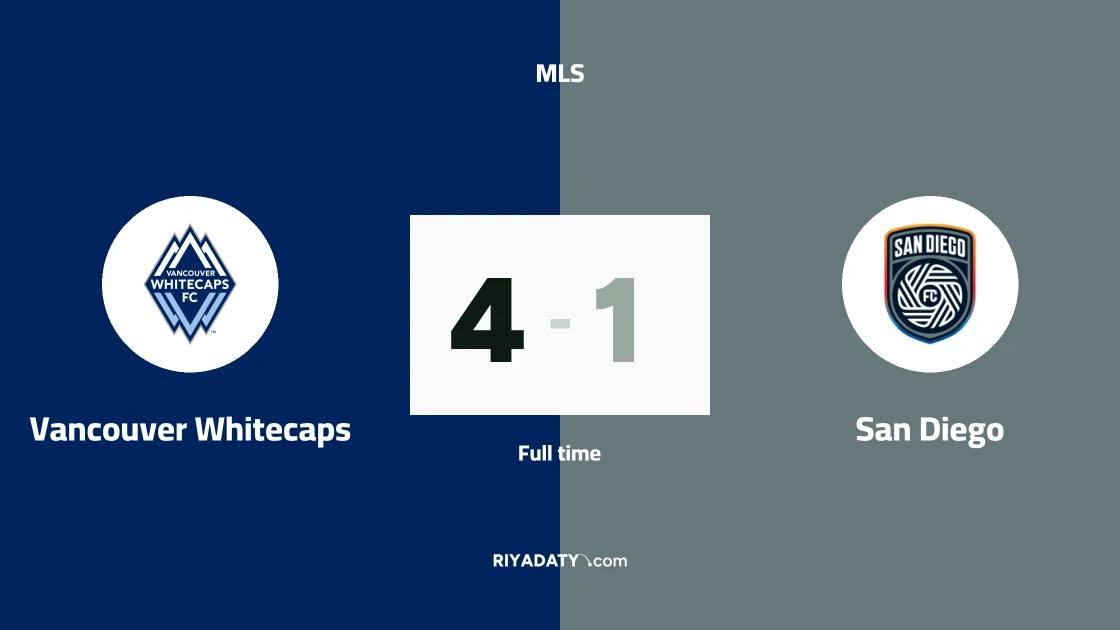 Bruno Caicedo reaches 5 goals for the 2026 season after scoring in Vancouver Whitecaps win over San Diego