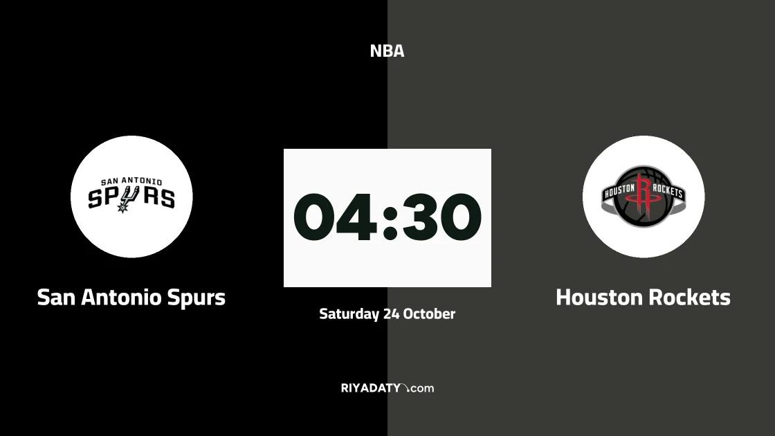 San Antonio Spurs host Houston Rockets in the NBA