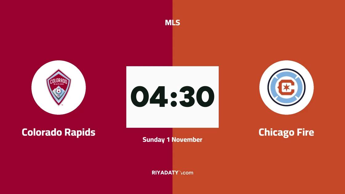 Colorado Rapids host Chicago Fire in Matchday 33 of MLS