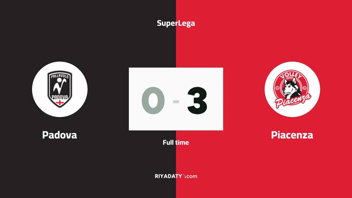 Piacenza thrash Padova 3-0 in SuperLega opening round