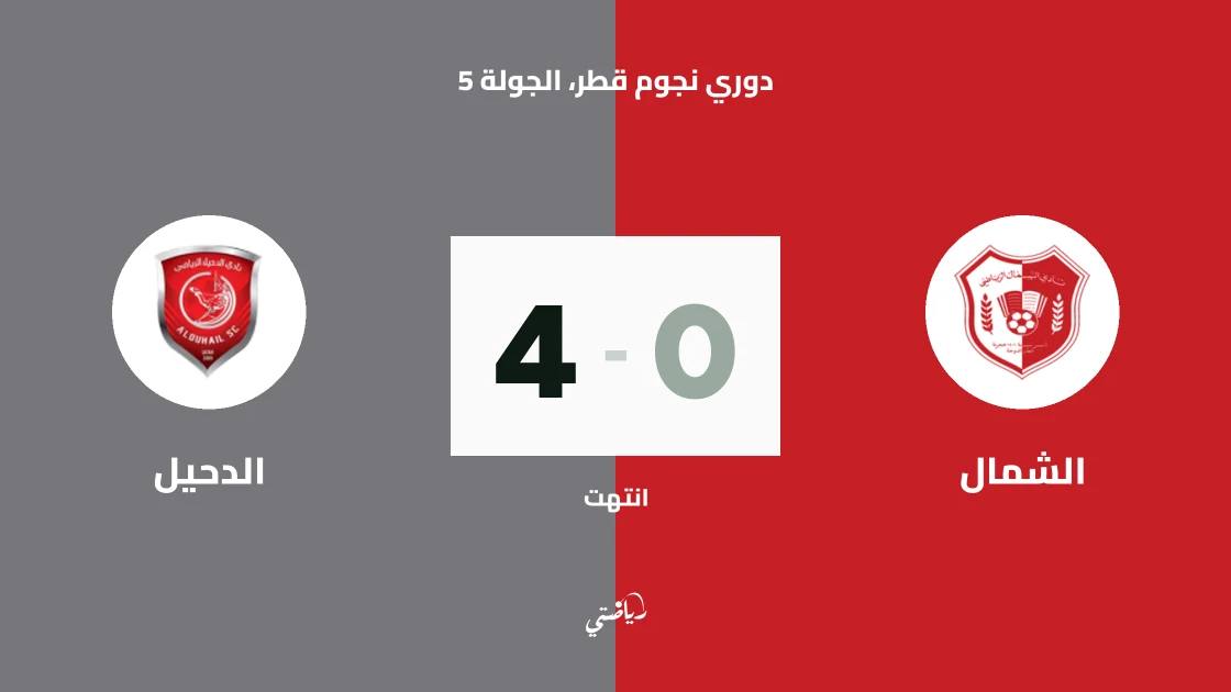 الدحيل يسحق الشمال برباعية نظيفة في دوري نجوم قطر