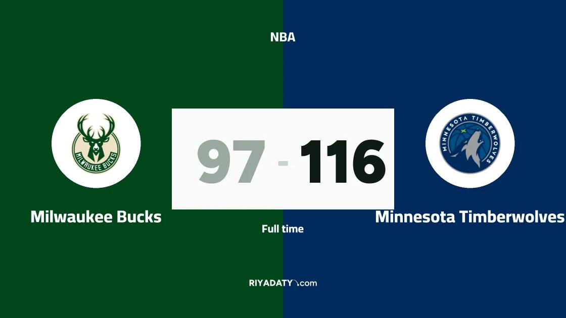 Milwaukee Bucks beat Minnesota Timberwolves 116-98 in the NBA