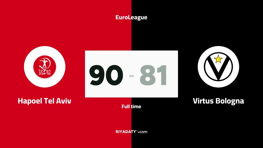 Hapoel Tel Aviv beats Virtus Bologna 90-81 in EuroLeague