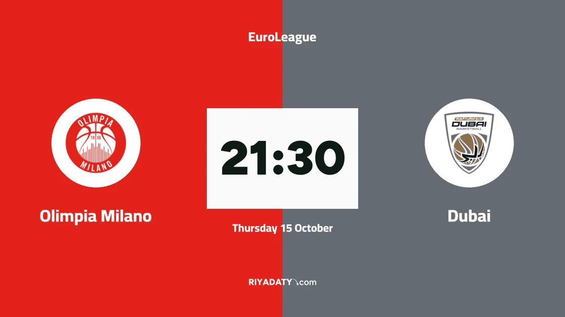 Olimpia Milano host Dubai in Round 6 of the EuroLeague