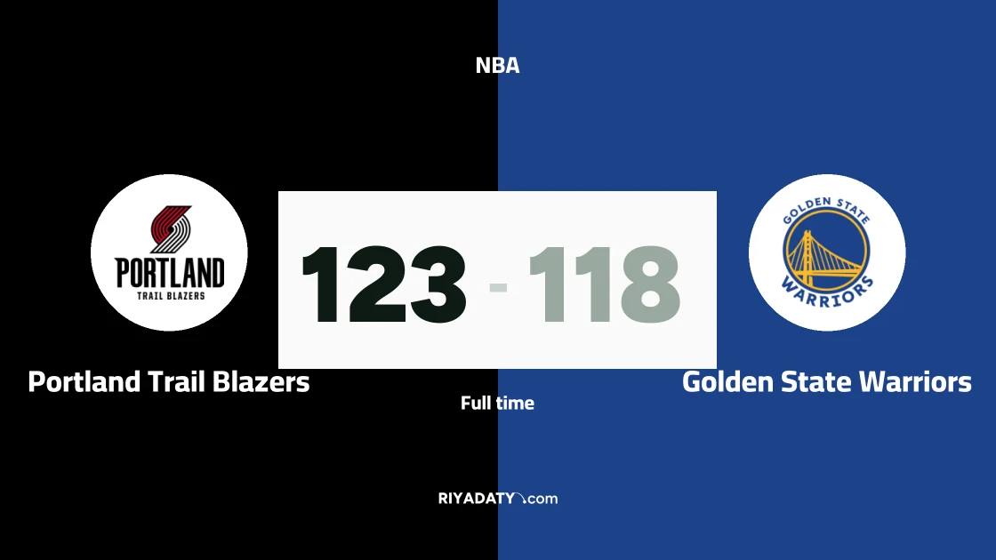 Portland Trail Blazers beat Golden State Warriors 123-118 in the NBA