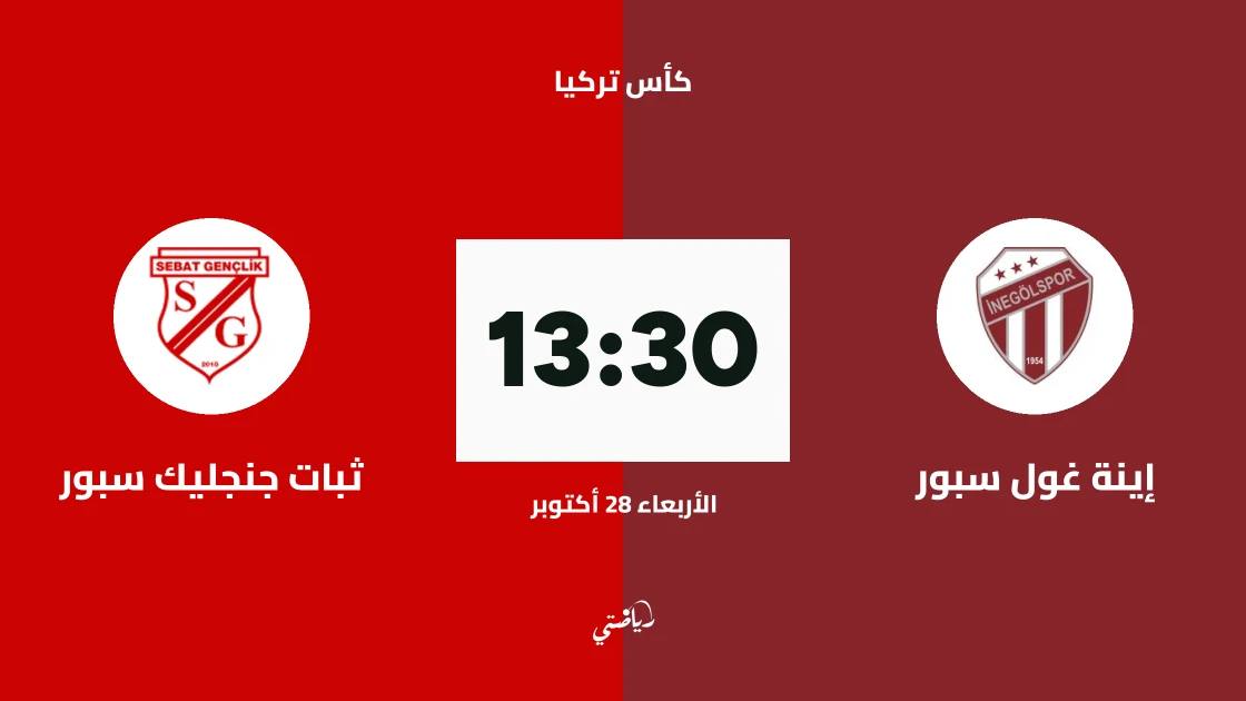 إينة غول سبور يستضيف ثبات جنجليك سبور في الجولة الثالثة من كأس تركيا