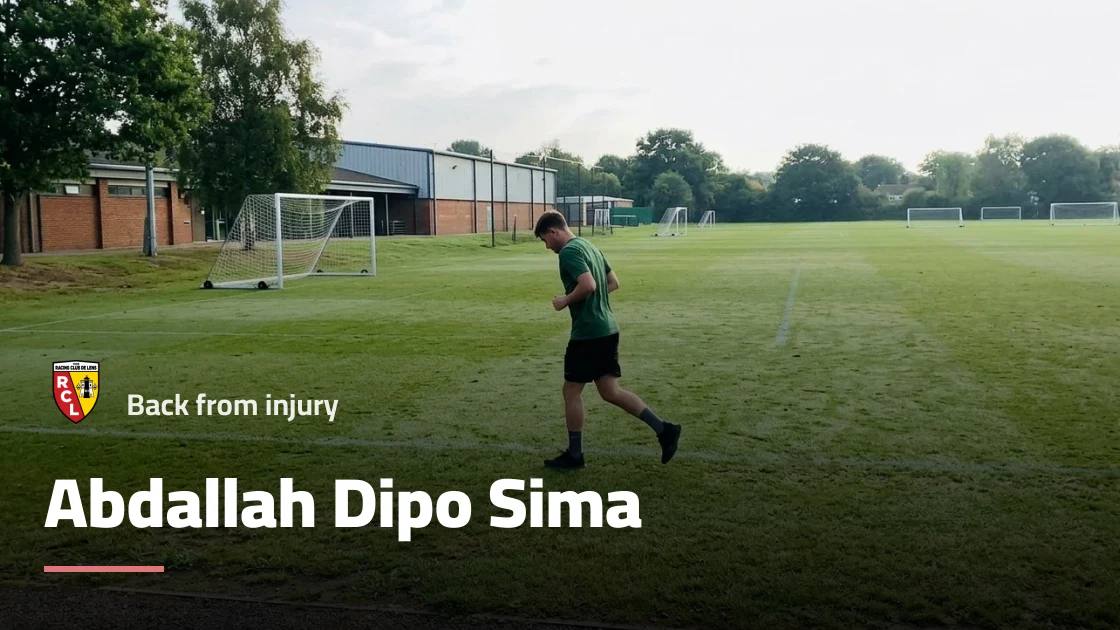 Dipo Sima returns to training with Lens after recovering from muscle injury