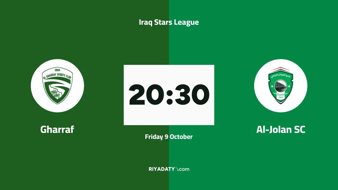 Gharraf host Al-Jolan SC in matchday 9 of the Iraq Stars League