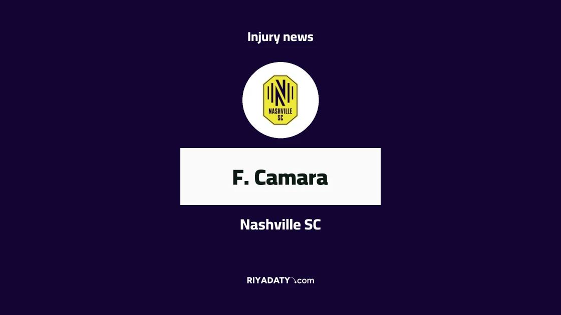 F. Camara absent from Nashville SC squad due to injury