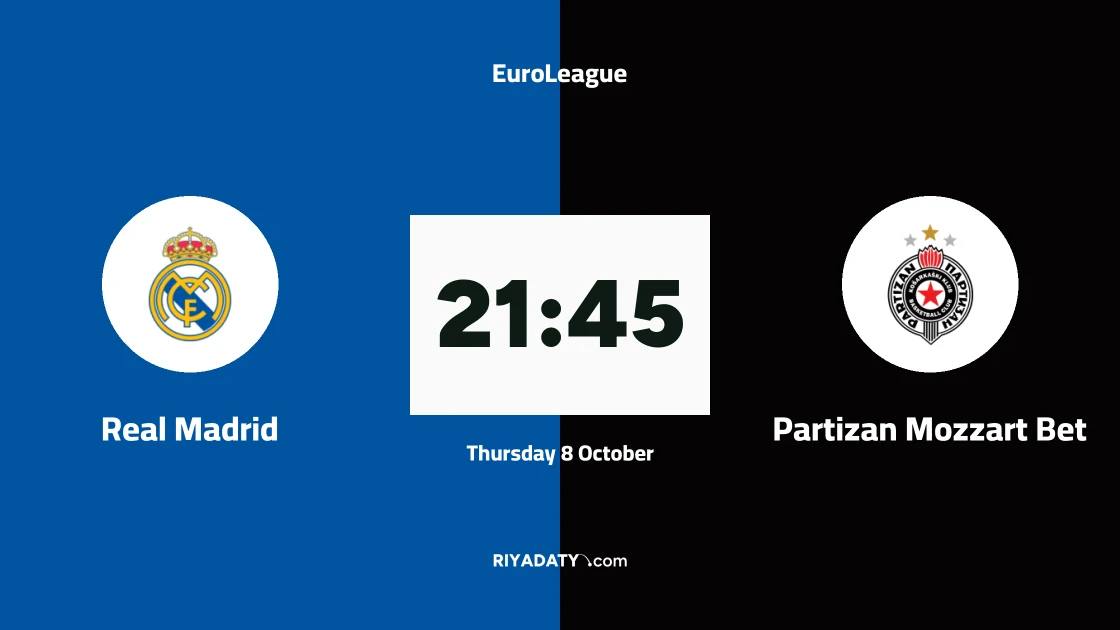 Real Madrid host Partizan in matchday four of the EuroLeague basketball competition