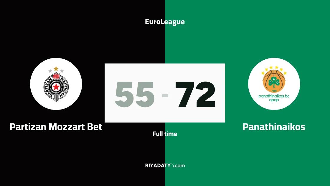Panathinaikos secure fifth consecutive EuroLeague win with victory over Partizan Mozzart Bet