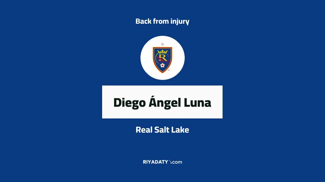 Diego Ángel Luna returns to training with Real Salt Lake after knee injury
