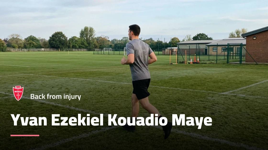 Yvan Maye returns to Monza training after recovering from muscle injury