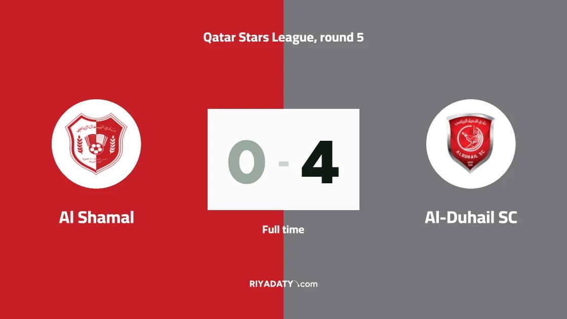 Al-Duhail SC crush Al Shamal with four unanswered goals in Qatar Stars League
