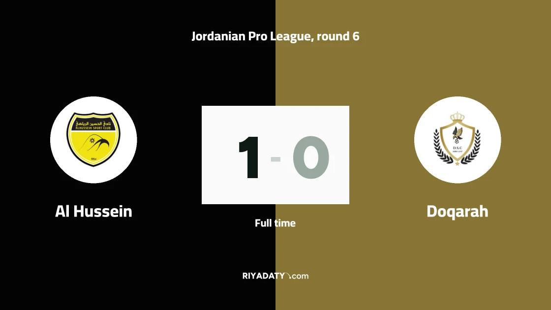 Al Hussein beat Doqarah 1-0 with a late goal in matchweek six