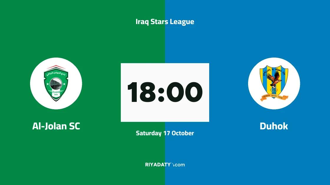Al-Jolan SC host Duhok in matchday 10 of the Iraq Stars League