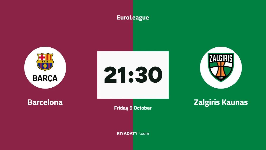 Barcelona host Zalgiris Kaunas in Round 4 of the EuroLeague basketball competition